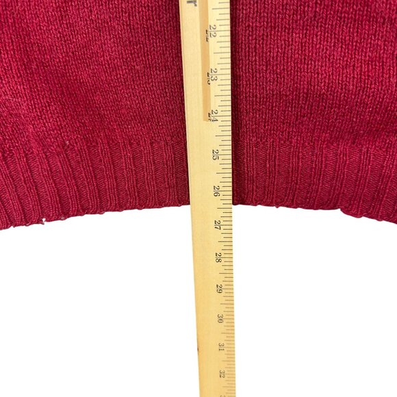 Vintage Puritan Aquaknit Sweater Adults S Red Pure Wool 100% 2 Ply Shetland - Picture 9 of 11